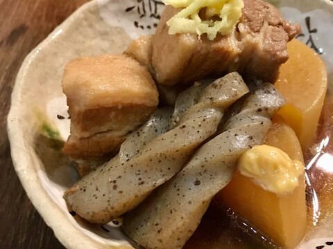 【罪悪感ゼロの豚角煮！】大根とこんにゃく♫